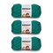 Bernat Softee Chunky Emerald Yarn - 3 Pack of 100g/3.5oz - Acrylic - 6 Super Bulky - 108 Yards - Knitting/Crochet